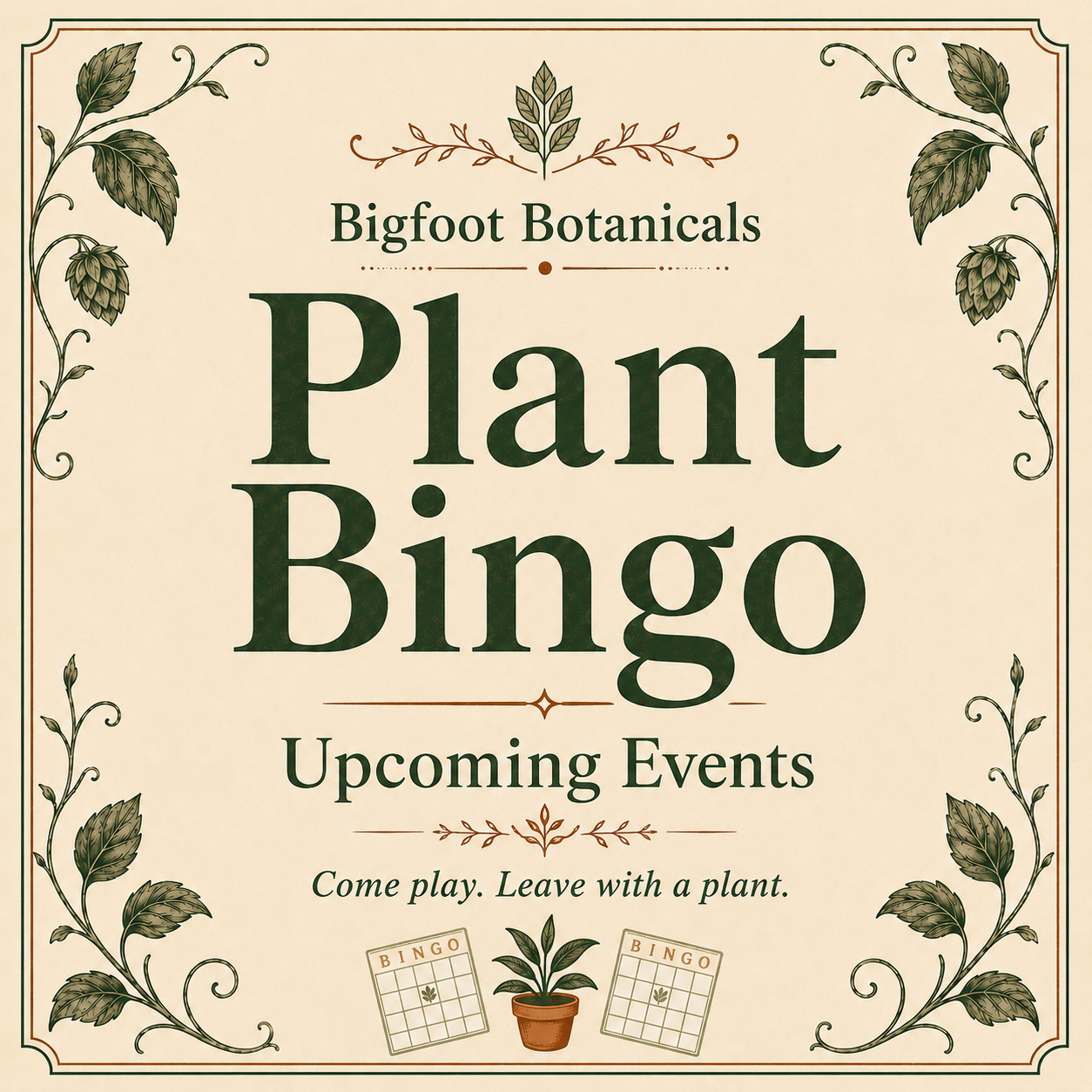 Plant Bingo Events