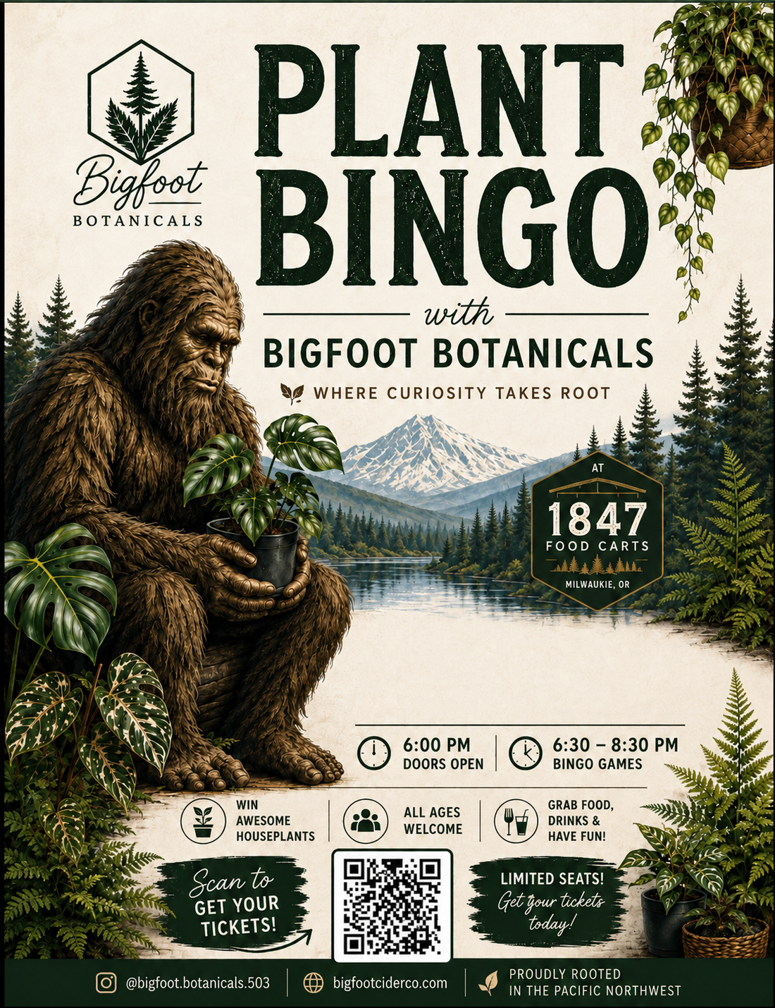 🌿 Plant Bingo at 1847 Food Carts