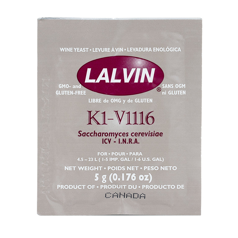 K1V-1116 LALVIN ACTIVE FREEZE- DRIED WINE YEAST 3400