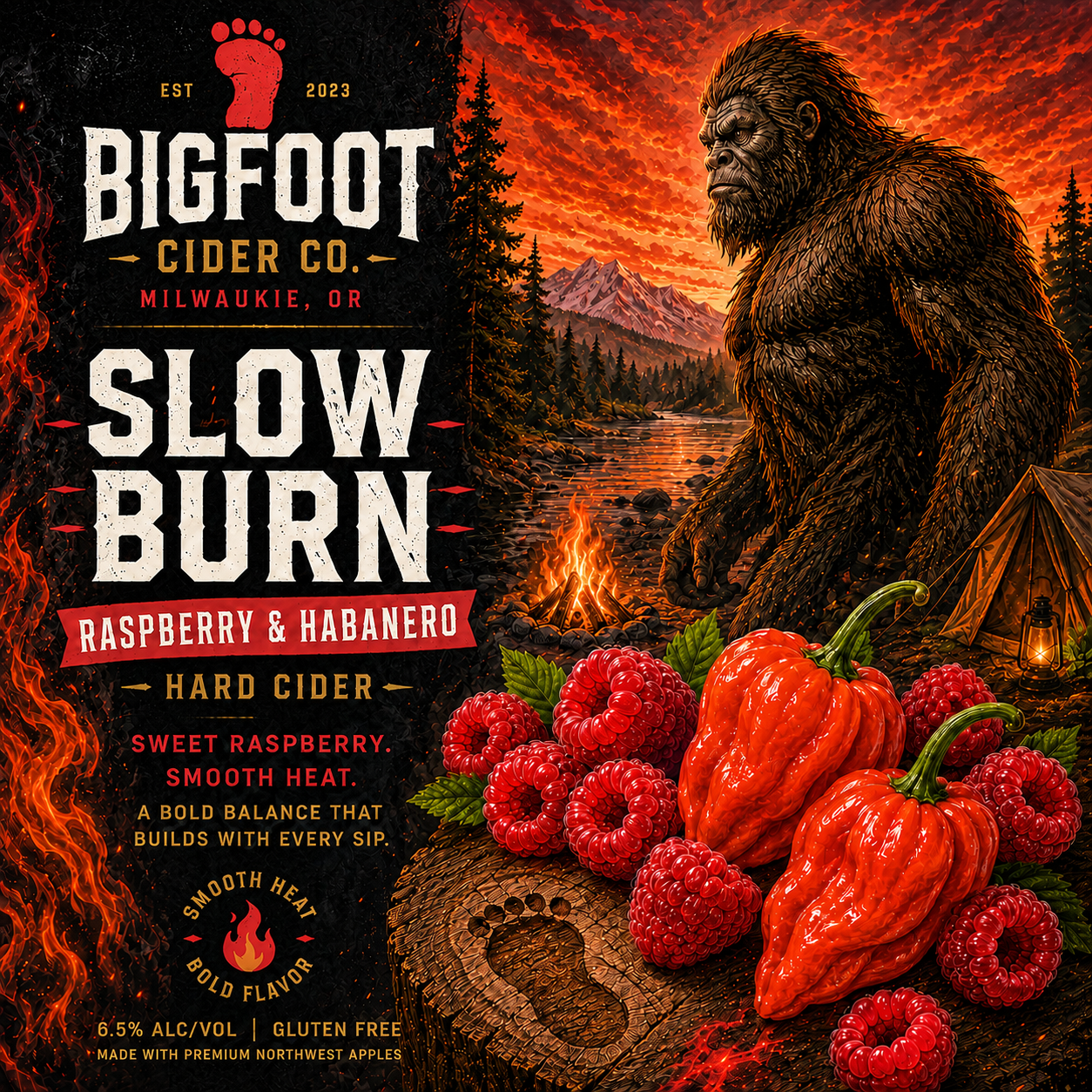 Slow Burn - Raspberry & Habanero - Growlers Only